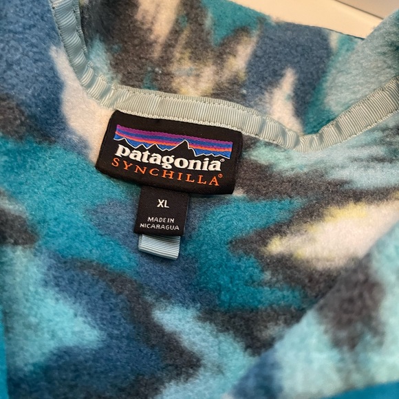 🤩rare Patagonia synchilla fleece pullover size women's XL - Picture 5 of 5